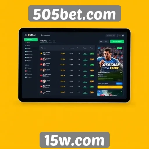 Interface e usabilidade do 505bet.com